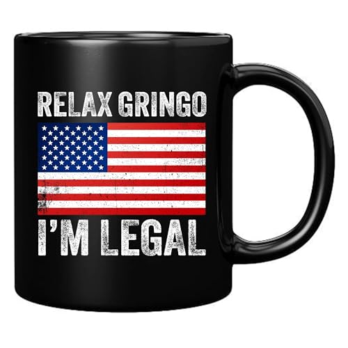 Panvola Relax Gringo I'm a New American Citizen New Citizen Mug 11oz Black