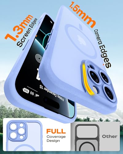 Image of TOCOL for Phone 16 Pro Max Case, Compatible with Magsafe Charger, Full Camera Protection, Drop Protection, Translucent Matte Phone Case for iPhone 16 Pro Max 6.9 inch (Sky Blue)