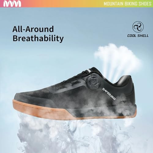 Image of MTB Mountain Bike Shoes for XC /Enduro /DH Cycling, Speed Lace Dial System Stability(Flat Pedal /Clipless Version)