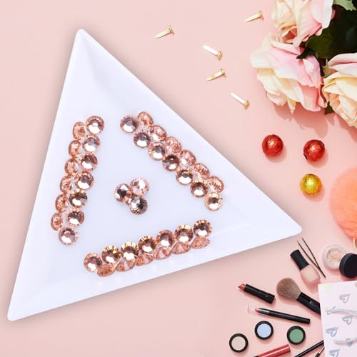 Image of Jollin Glue Fix Crystal Flatback Rhinestones Glass Diamantes Gems for Crafting Nail Art Crafts Decorations Clothes Shoes 6.4mm (ss30 288pcs, Champagne)