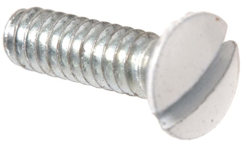 The Hillman Group 4189 White Electrical Switch Plate Screw 6-32 X 1/2In. (20-Pack) #TOP14
