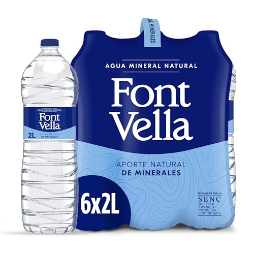 Font Vella Agua Mineral Natural, 6 x 2L