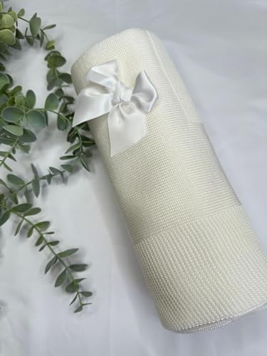 Genérico Toquilla Hilo para Bebé Recién Nacido 105 x 115 cm 100% Acrílico Ecológico para Temporada Primavera - Verano
