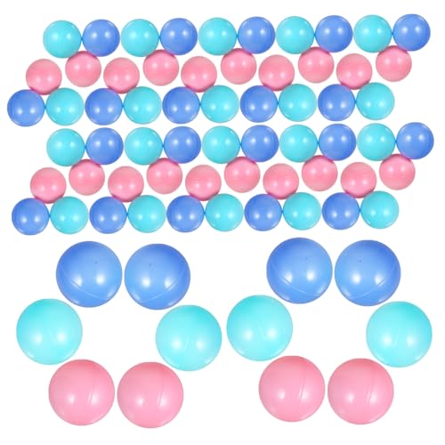 Kisangel 100pcs Ocean Balls Replacement Balls Pe Game Round Fun Swimming Toys for Boy Girl