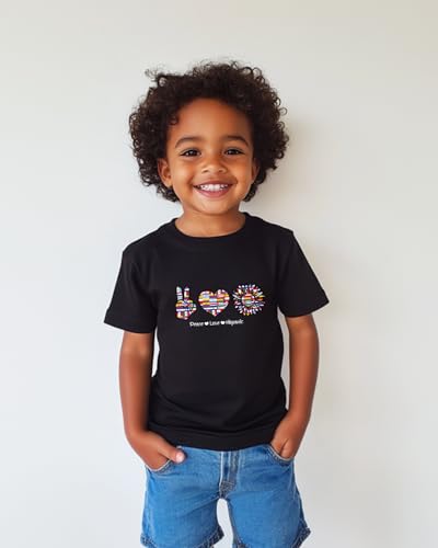 Hispanic Heritage Month Shirt Kids Toddler Boys Girls, Latino Countries Flag T-Shirt National Hispanic Gifts Tee Tops 2T-8Y4