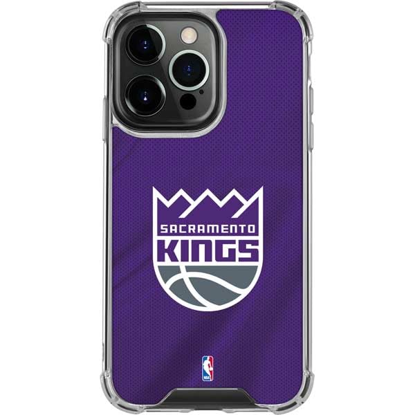 Skinit Clear Phone Case Compatible with iPhone 16 Pro - Officially Licensed NBA Sacramento Kings Jersey Design
