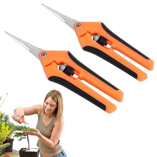 OFFCUP Forbici da Potatura, 2Pcs Cesoie a Mano, Taglio Dritto