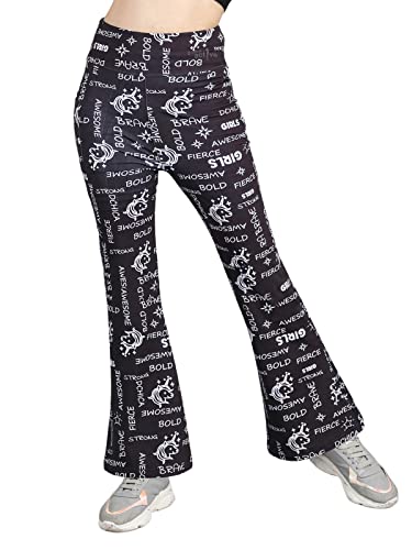 Image of D'Chica Printed Skirted Leggings, High Rise Active Skirt with Pockets & Attached Leggings, Women Flared Skirt Leggings for Sports, Yoga, Fitness, Cycling, Running, Gym, Exercise, and Cardio
