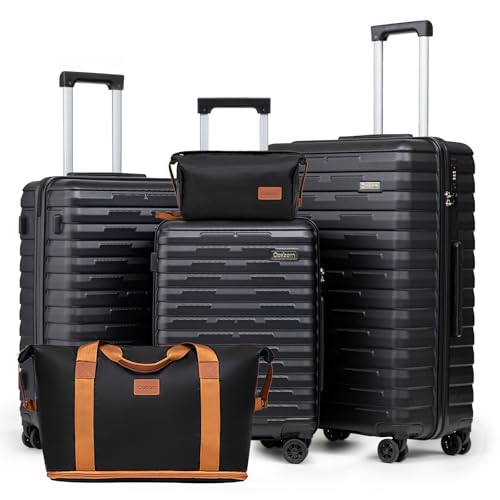 Cosbarn Luggage Sets 5 Piece Suitcases with Wheels, Suitcase Set ABS Hard Case Luggage with Spinner...