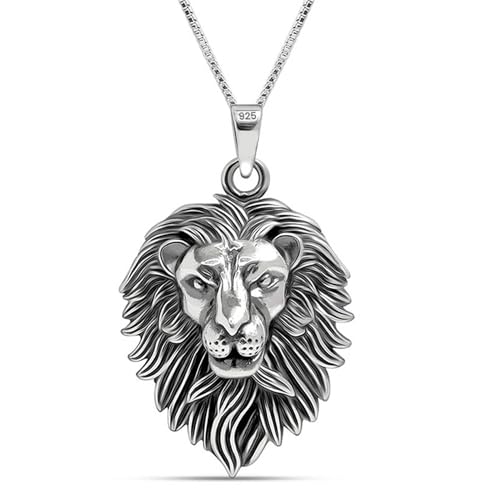 Image of TRUESILVER ACPL 925 Sterling Silver Mens Chain Necklaces | BIS Hallmarked Cubic Zircoina Pendant Necklace for Men