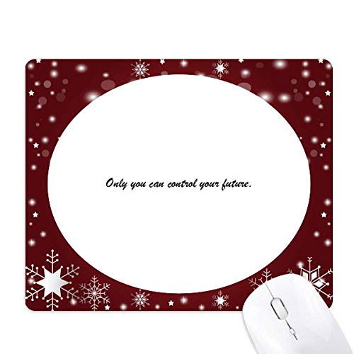 Tapis de souris flocons de neige pour rester motivé pendant les journées d'hiver