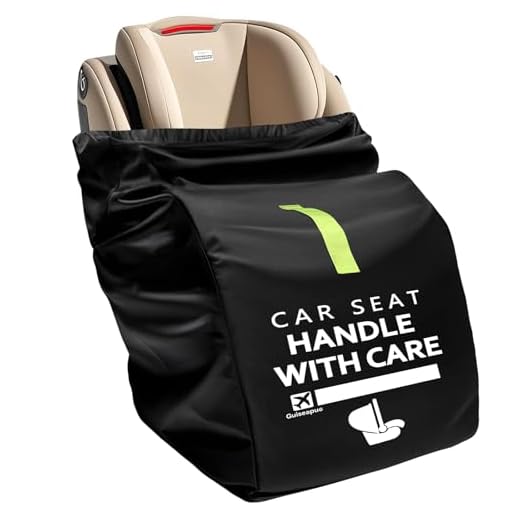 Guiseapue Car Seat Travel Bag for Airplane: Car Seat Bags for Air Travel Fit All Car Seats, Infant Carriers & Booster Seats, Carseat Cover Fit Doona Graco Evenflo, Baby Travel Essentials for Flying