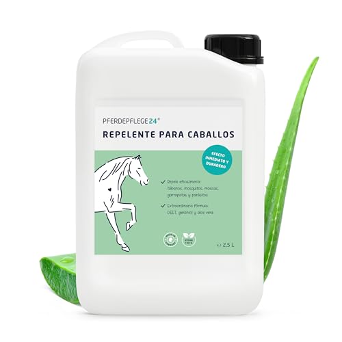 PFERDEPFLEGE24 Spray Repelente Moscas para Caballos con DEET - Protección Instantánea y Duradera contra Insectos - Fórmula Concentrada y Efectiva 2500ml