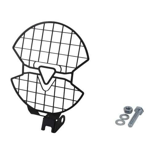 Grille phare moto Trident 660 noire : couvercle de protection calandre 2021 2022