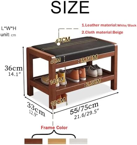 Benches Garden Bench Outdoor Patio Seating Backless Park Chair Lawn Path Slatted Seats,Entryway Bench Shoe Shelf with Seat Cushion，entryway sit Down Bench with Shoe Storage ，Farmhouse Shoe S