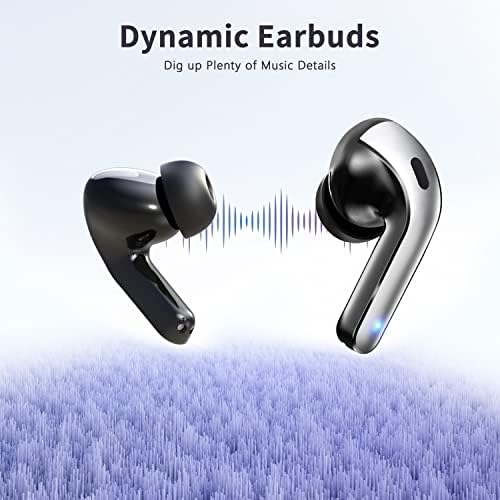 Wireless Earbuds, Bluetooth 5.1 Earphones with LED Display, IPX7 Waterproof in Ear Wireless Earphones, 40H Playtime Touch Control Bluetooth Earbuds for Sports Outdoor Daily Use