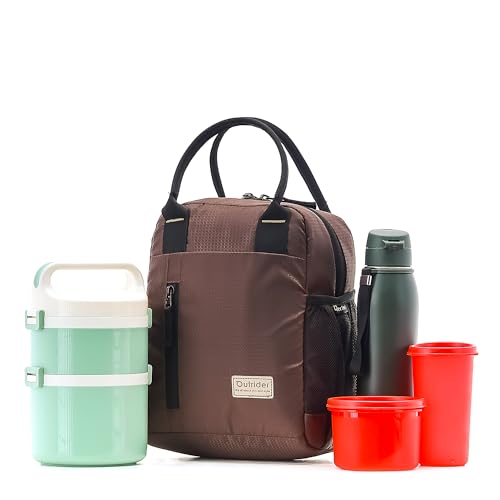 Image of Outrider Jumbo Lunch Bag,Lunch Bag for Office Men, Women and Kids, Quality Tiffin Bag for School, Picnic, Work, Carry Bag for Lunch Box