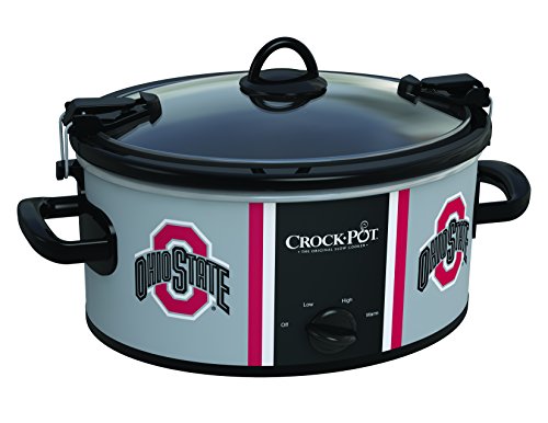 Crock-Pot Ohio State Buckeyes Olla de cocción lenta de 6 cuartos de galón