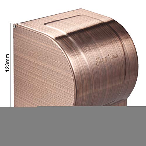 Aexit 120mm x 120mm x 123mm 304 ze stali nierdzewnej naścienny uchwyt na papier toaletowy z pokrywą(Porte-papier toilette mural en acier inoxydable 304, 120 mm x 120 mm x 123 mm, avec couvercle