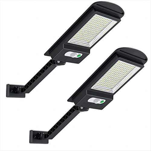 AWANFI Solarlampen für Außen, 168 LEDs Solarleuchte Aussen mit Bewegungsmelder IP65 Wasserdichte, 120°Beleuchtungswinkel, [2 Stück] Solar Wandleuchte für Veranda, Garage, Garten Cover