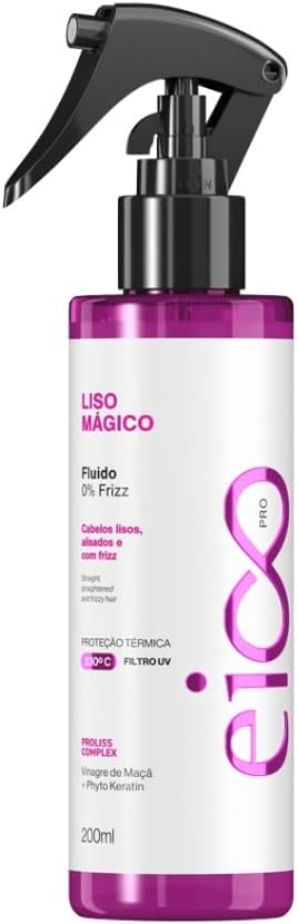 Spray Fluido Liso Mágico Anti Frizz Finalizador Protetor Térmico ...