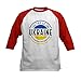 CafePress Together We Can Ukraine Baseball Jersey Kids Cotton Baseball Jersey, 3/4 Raglan Sleeve Shirt Red/White
