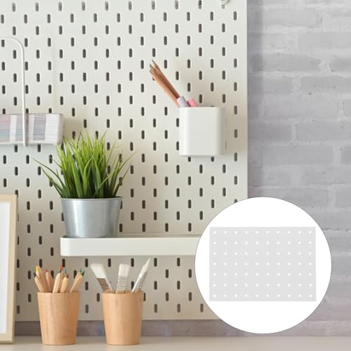 Panel metálico perforado blanco NUOBESTY organizador de herramientas para taller 7