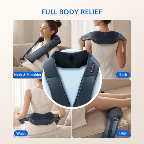 PHILIPS Cordless Shiatsu Neck and Back Massager with Heat, Gift for Women - image 6