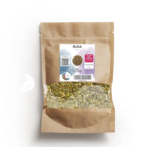 Ruda para Sahumerio, Limpieza de Energía Negativa, no Apto para Consumo (40 Gramos)