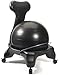 LuxFit Exercise Ball Chair, Black