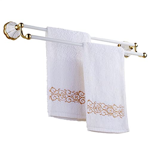 Rails de serviette anti-rouille double barre pour petits espaces - 2