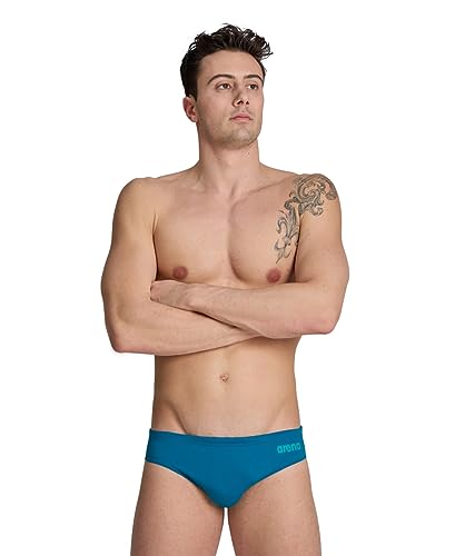 Image of Arena Men's Team Solid Swim Brief MaxLife Athletic Swimwear Professional Swimsuit Bathing Suit