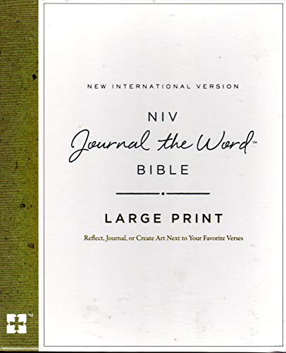 NIV Journal the Word Bible Large Print avec larges marges lignées