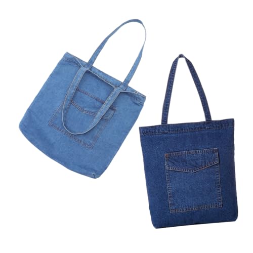 Grand tote denim pour hommes et femmes Holibanna, la qualité d'une toile souple et robuste