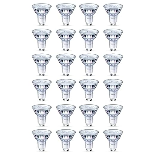 Philips GU10-LED-Reflektor, 4.6 W, Glas, nicht dimmbar, Warmweiß, glas Synthetisch, warmweiß, GU10, 4.6 wattsW 240 voltsV