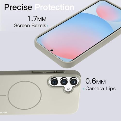Image of KARWAN️Magnetic Ultra Slim-Fit Back Case Cover for Samsung Galaxy S24 FE |Hard PC Case Cover| Ultra-Thin & Light Weight with [Ultra Premium Feel] Case for Samsung Galaxy S24 FE(6.7 inch)(Grey)