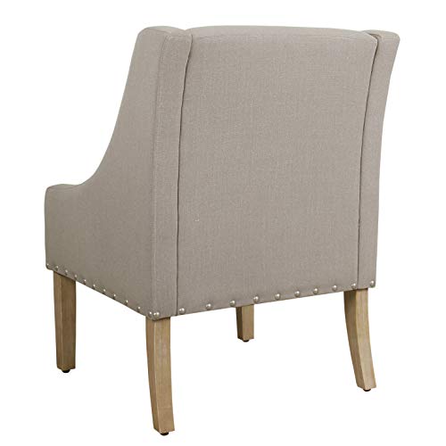 Image of HomePop Classic Swoop Arm Accent Chair - Sand Dune