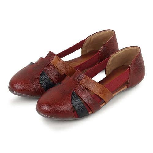 Image of SELBRO round toe Flat fashionable womens & girls sandals for casual and formal wear SND-12