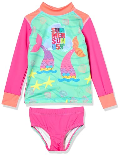 Girls' Long Sleeve Swim Set: Rashguard with Panty