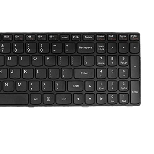 Clavier noir de remplacement rétroéclairé rouge portable pour pc portable - 2