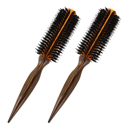 Brosse ronde poils de sanglier pour brushing parfait et lustrage naturel