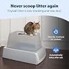PetSafe ScoopFree Crystal Pro Legacy Automatic Self-Cleaning Cat Litter Box System Enclosed Top-Entry Advanced Odor Control Includes 1 Disposable Crystal Litter Tray Gray (PAL00-16965)