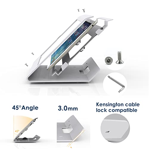 Beelta Kiosk Ipad Stand - 360 Swivel Base,Ipad Retail Stand For Ipad Air 1,Air 2,Pro 9.7,Ipad 5Th,Ipad 6Th, Metal, White, Bsc102W #TOP3