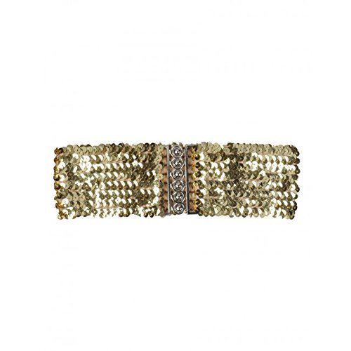 gold sequin belt