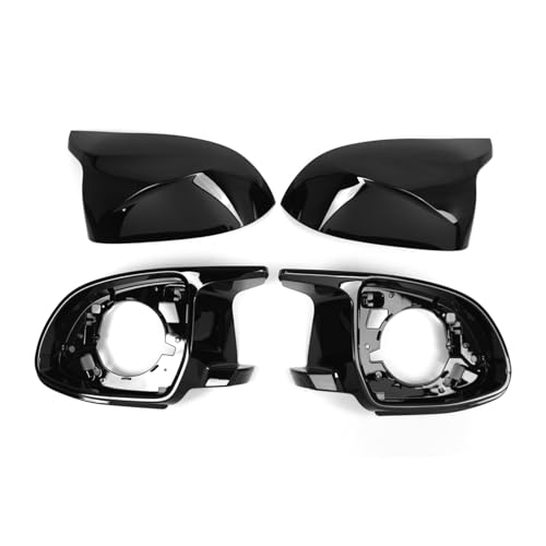 Couvercle de rétroviseur noir brillant pour X3 X4 X5 X6 X7 2018-2023 garniture 4 pièces