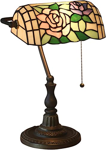 RVHAOODI -Syle Vintage Banker Bitch Base de Color para la lámpara de decoración del Escritorio Matrimonio
