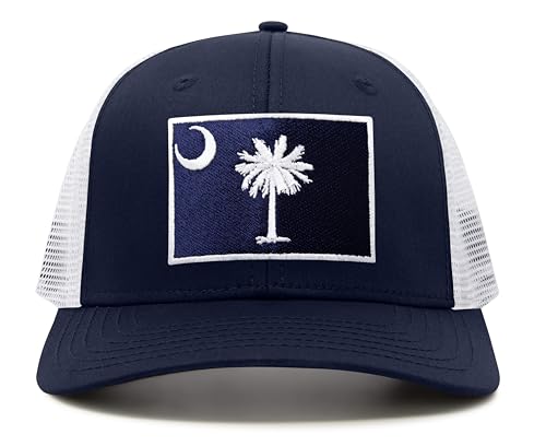 Image of International Tie State Hat for Men and Women, Adjustable Snapback Trucker Baseball Cap with Embroidered Patch