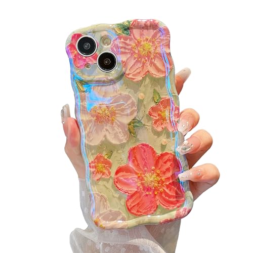 Coque iPhone 14 Plus antichoc à cadre ondulé et effet laser brillant