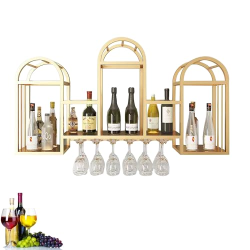 Support à verres à vin réglable pour libérer vos placards, étagère murale rustique