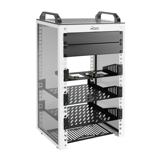 Rack de escritorio 10 pulgadas Tecmojo con estante SBC y placa micro HDMI integrada 2